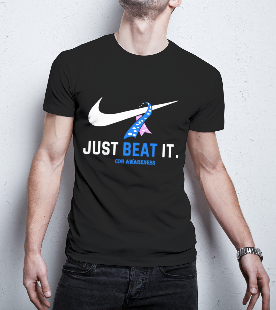 Just Beat It Cdh Awareness Ribbon T-Shirt
