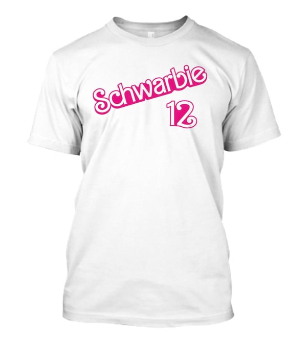 Schwarbie 12 Retro Style Typography T-Shirt
