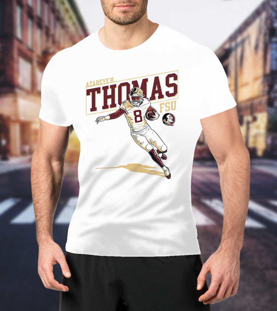 Azareye’h Thomas FSU Florida State Seminoles Football Caricature T-Shirt