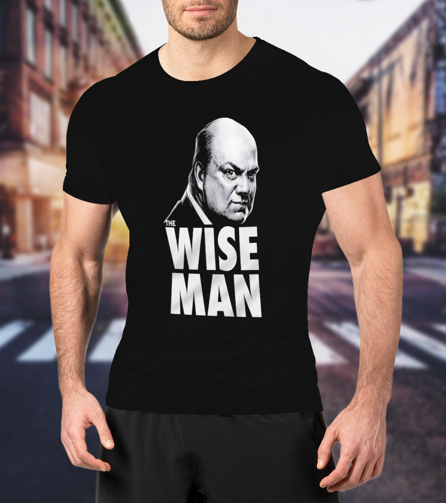 Paul Heyman The Wise Man Portrait WWE Acknowledgment T-Shirt