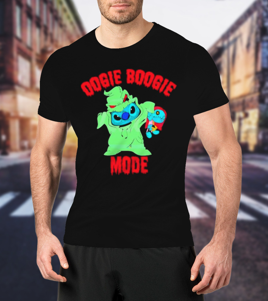 Stitch In Oogie Boogie Mode Halloween Voodoo Doll T-Shirt