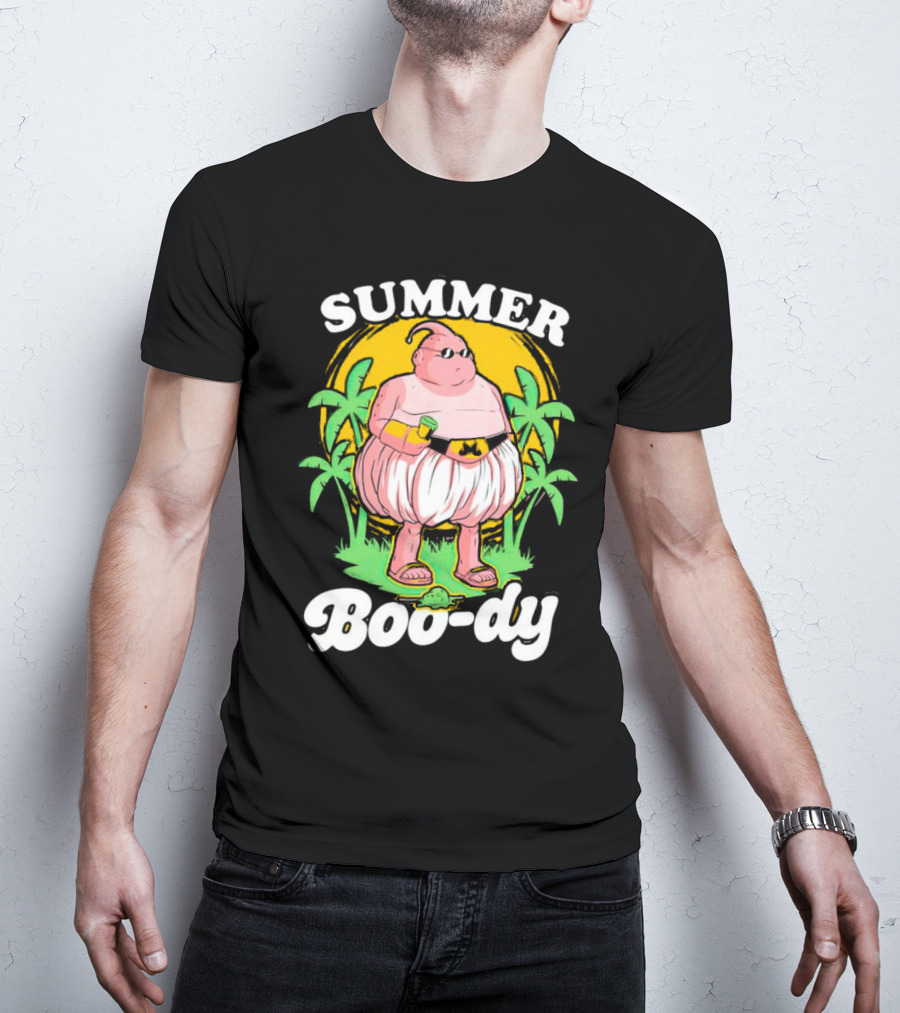 Summer Boo-dy Majin Buu Beach Vibes Palms Sun Fun T-Shirt