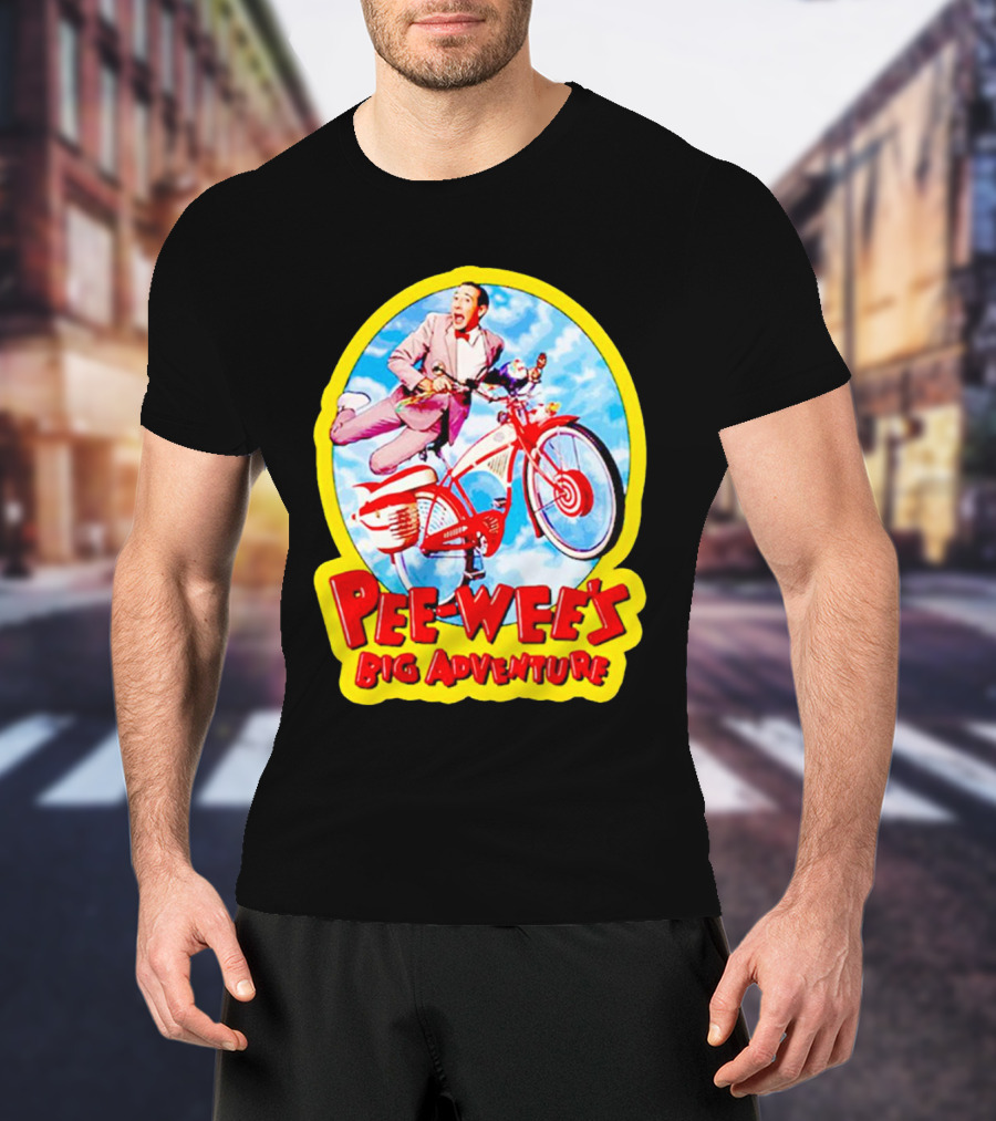 Pee Wee's Big Adventure Comedy Large Marge Bike Scene T-Shirt