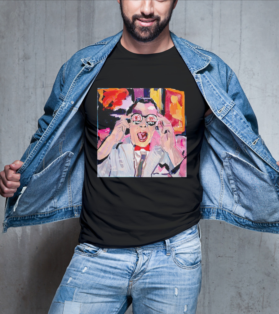 Pee Wee Herman 80s Jambi Playhouse Retro Glasses T-Shirt