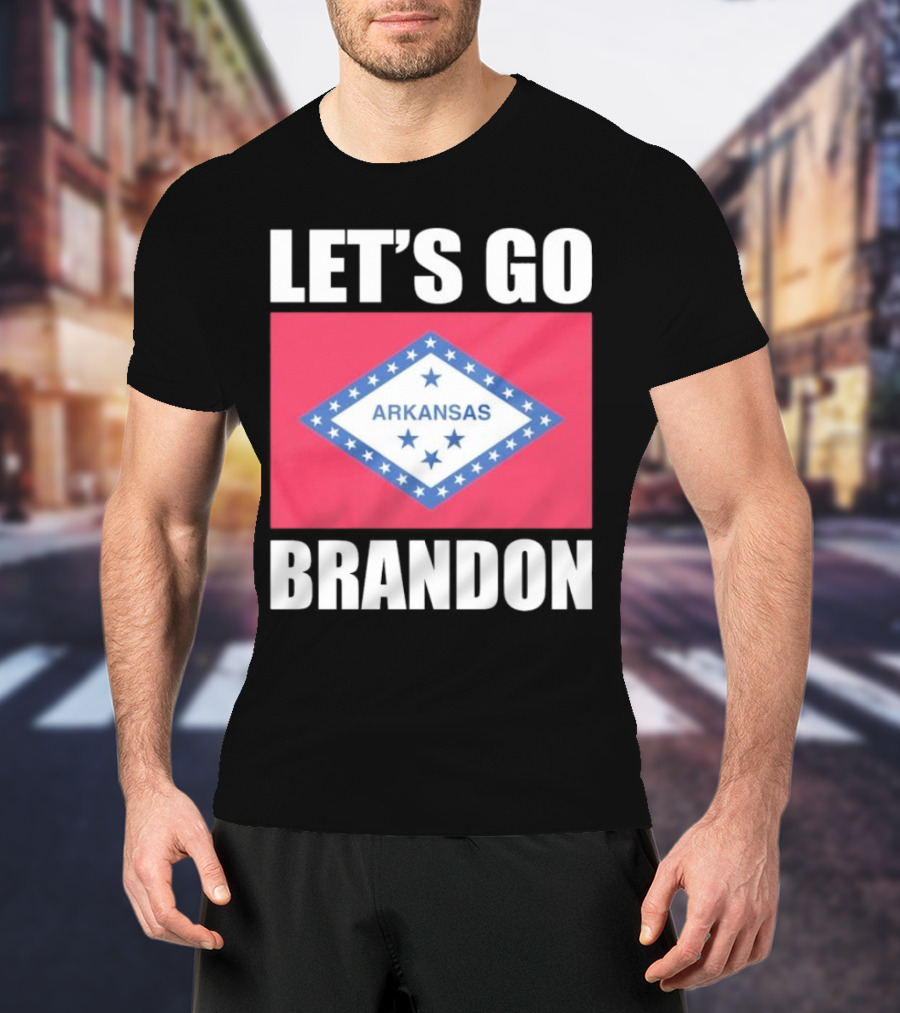 Let's Go Brandon Arkansas Flag T-Shirt