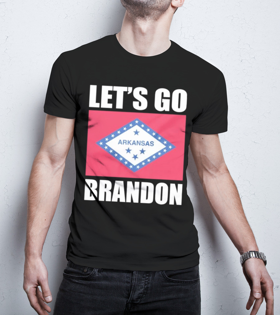 Let's Go Brandon Arkansas Flag T-Shirt