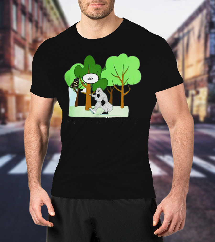 Nature Is Heelying Sick With Trees And Butterfly T-Shirt