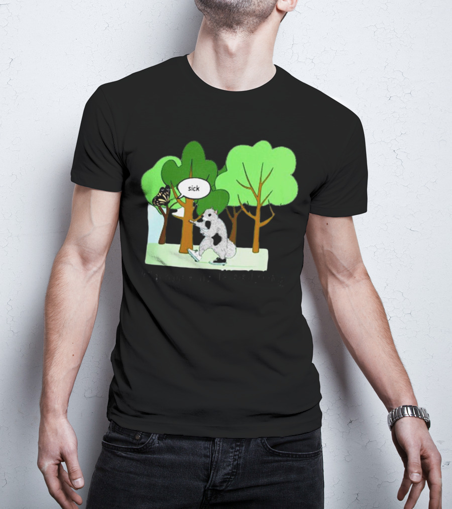 Nature Is Heelying Sick With Trees And Butterfly T-Shirt