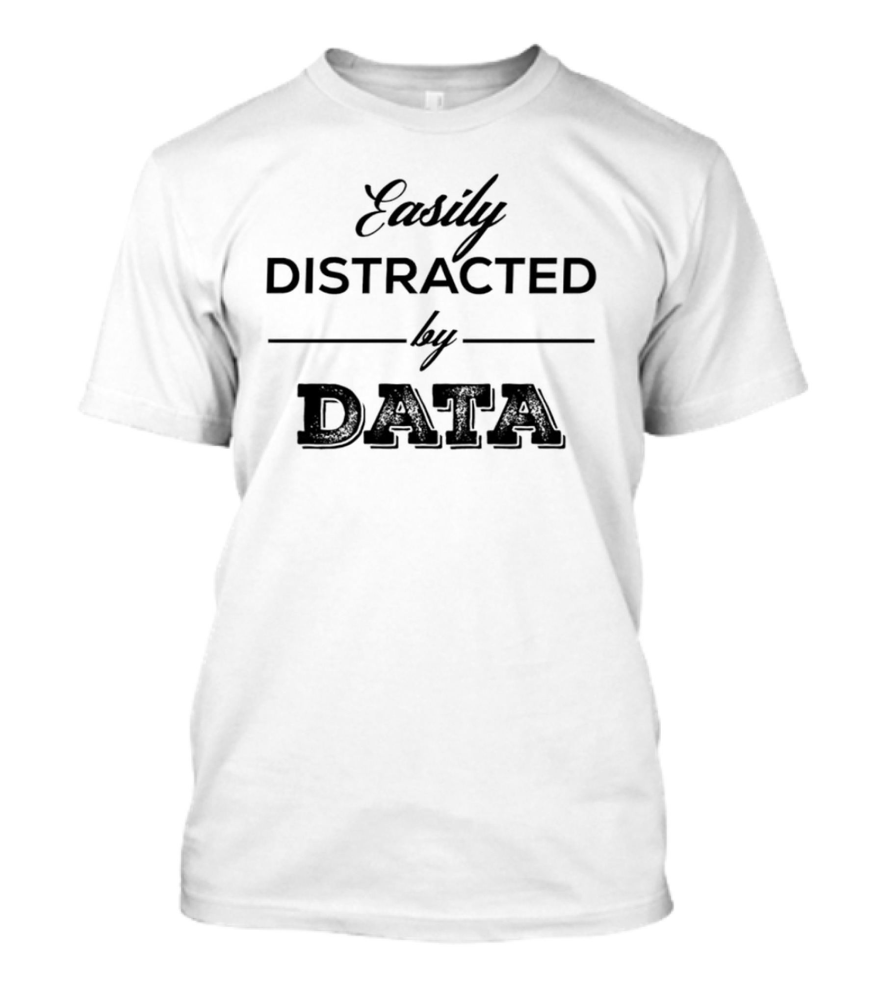 Easily Distracted By Data Retro T-Shirt