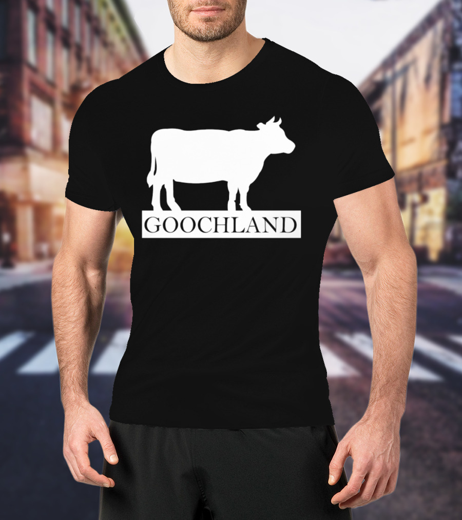 Goochland Cow Silhouette White T-Shirt