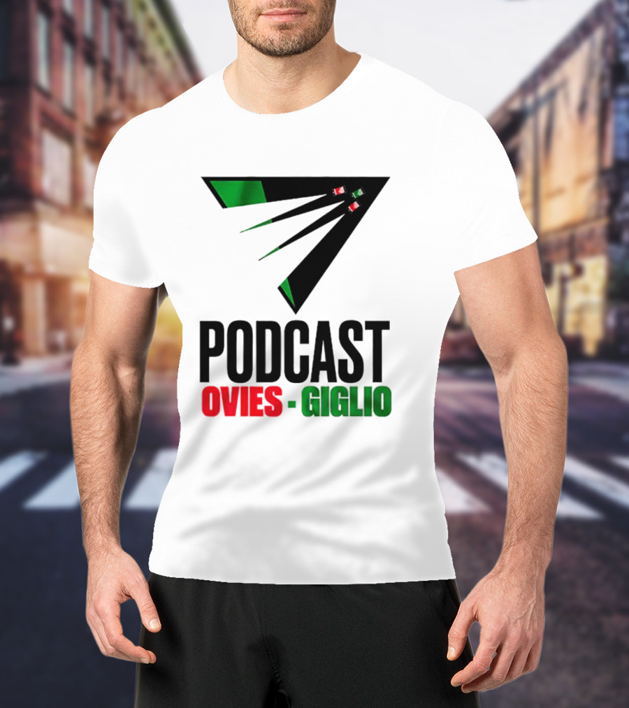 Podcasts Ovies Giglio Football Discussion With Triangular Color Stream T-Shirt