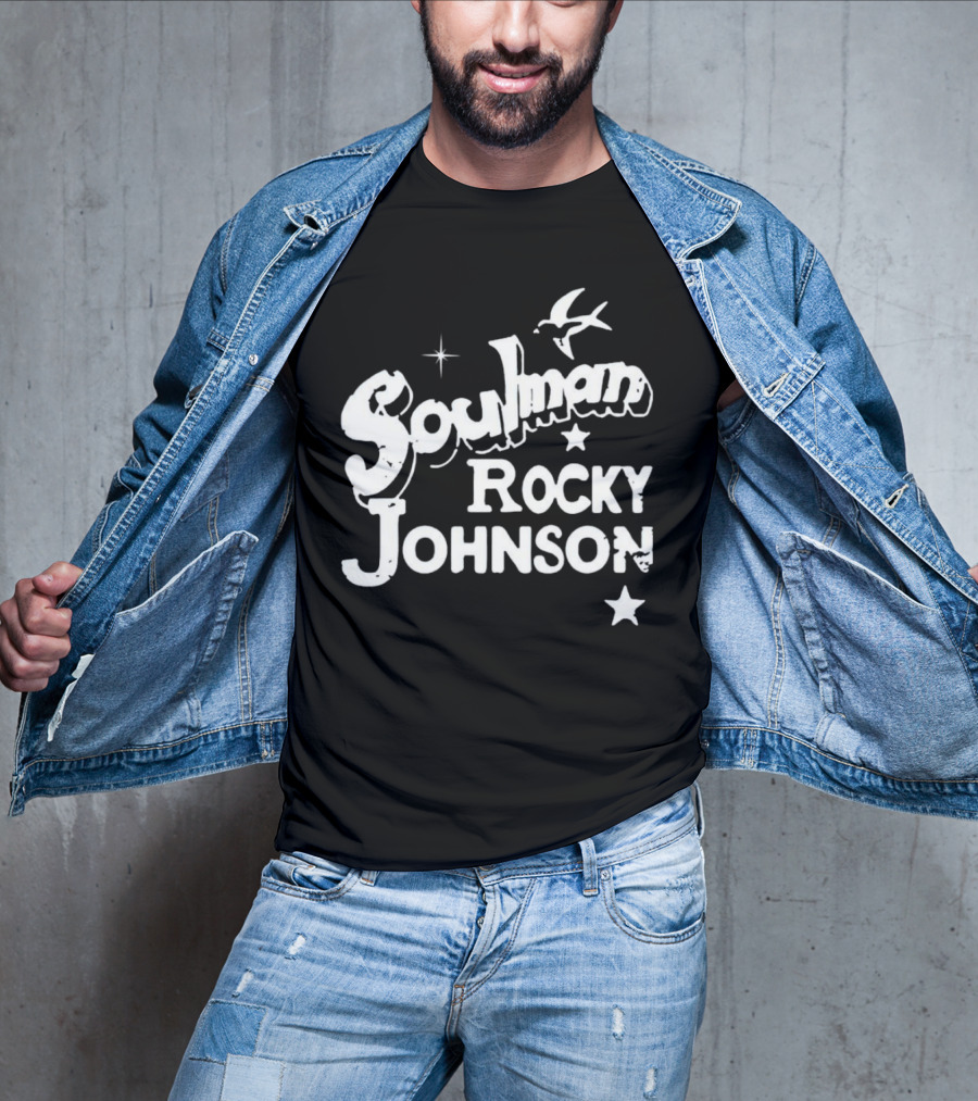 Soulman Rocky Johnson Bird And Star T-Shirt