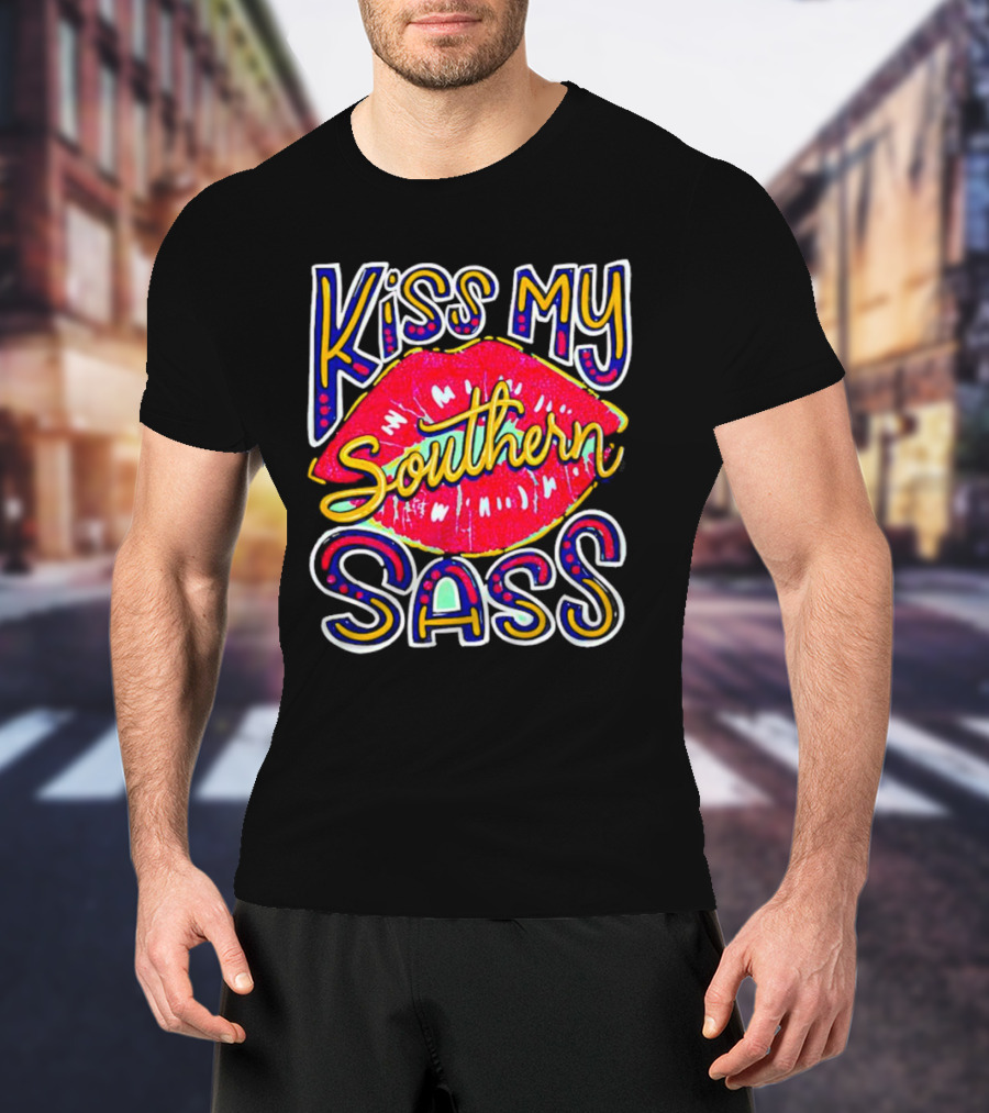 Kiss My Southern Sass Red Lips T-Shirt