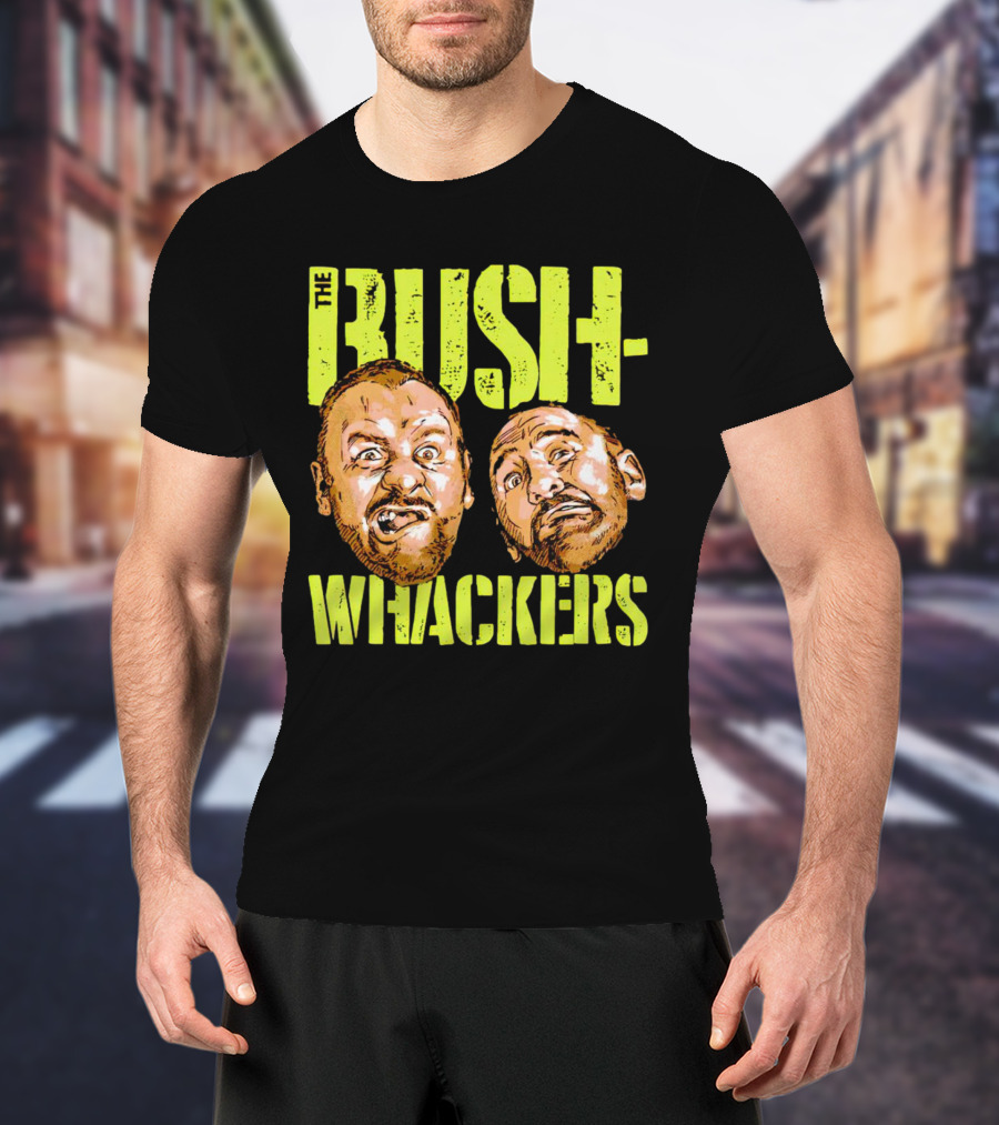 The Bushwhackers Wrestling Legends Bold Retro Faces T-Shirt