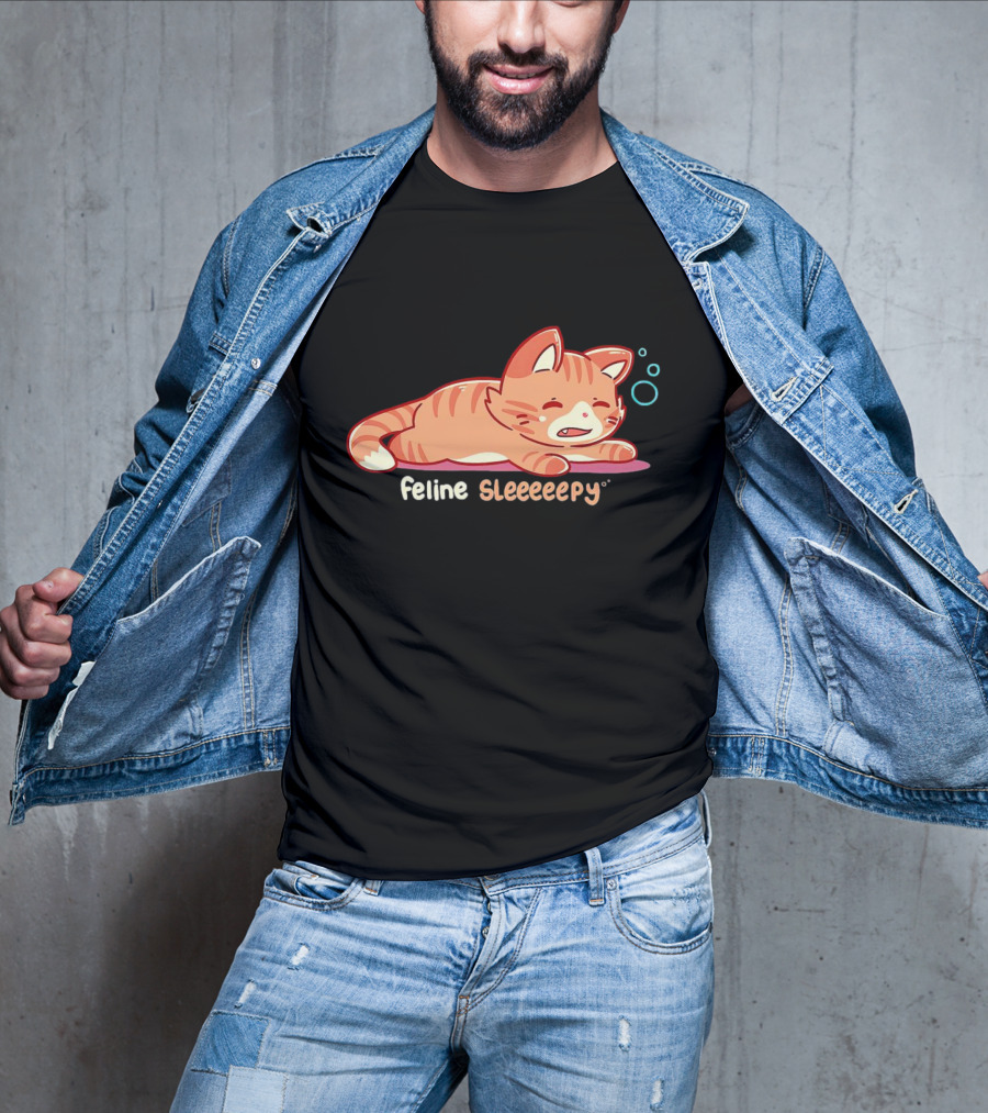 Feline Sleeeeepy Cat T-Shirt
