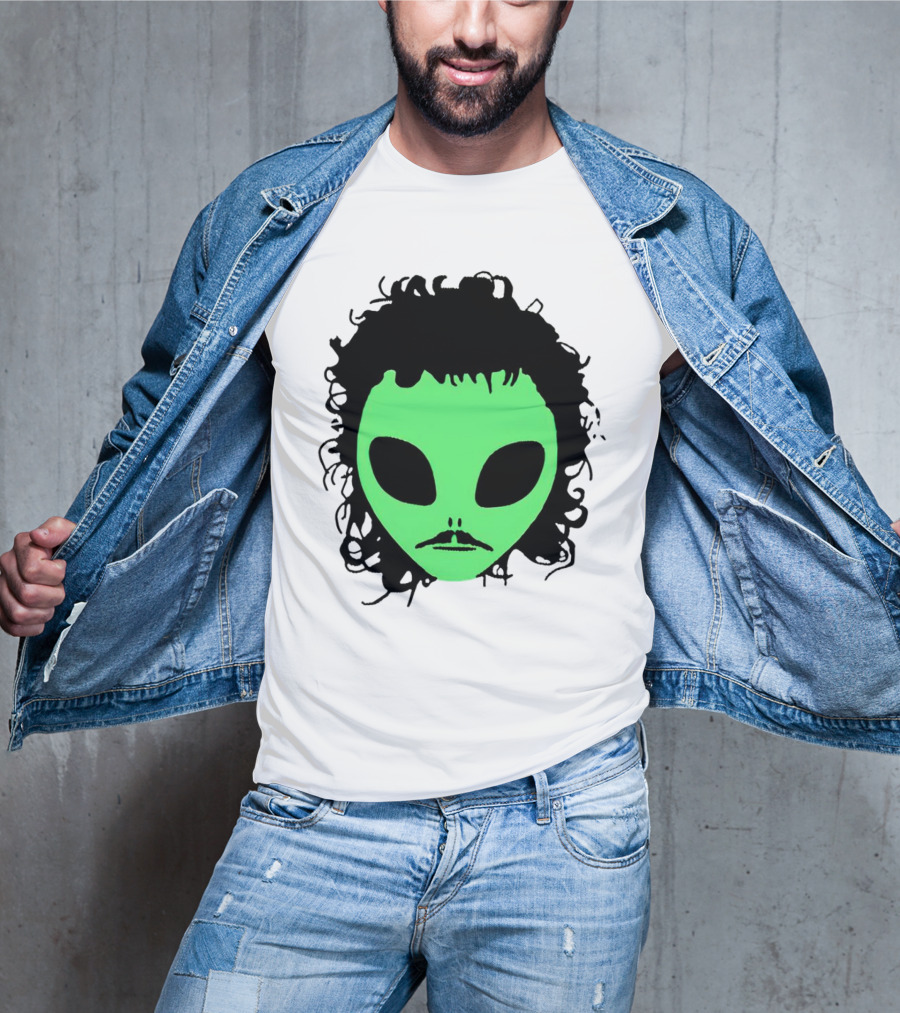 Kurtis Conner Eh Alien Green Face Black Hair T-Shirt