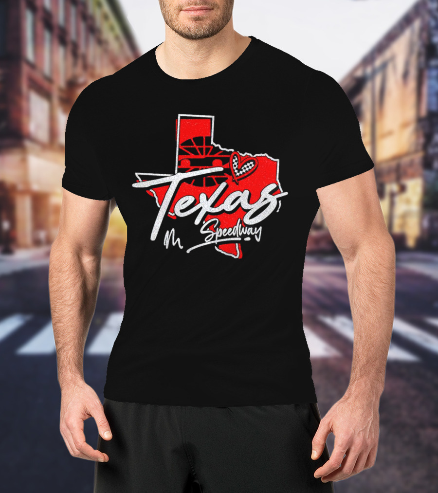 Texas Speedway Love Racing Heart T-Shirt