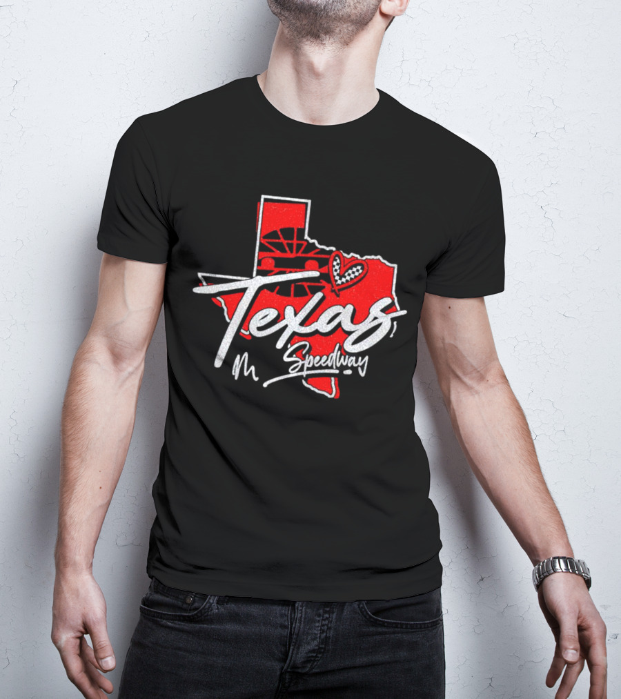 Texas Speedway Love Racing Heart T-Shirt