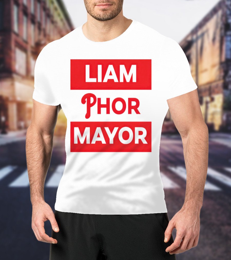 LIAM PHOR MAYOR Philadelphia Phillies T-Shirt