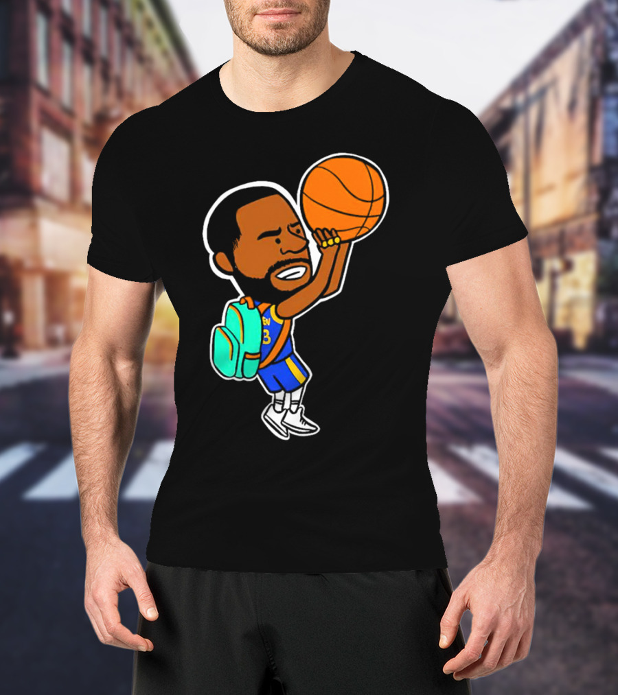 Dray Backpack Basketball Player Cartoon T-Shirt