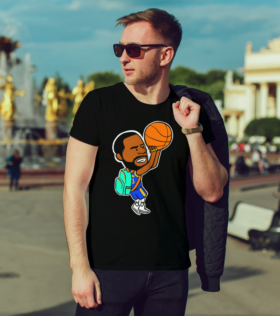 Dray Backpack Basketball Player Cartoon T-Shirt