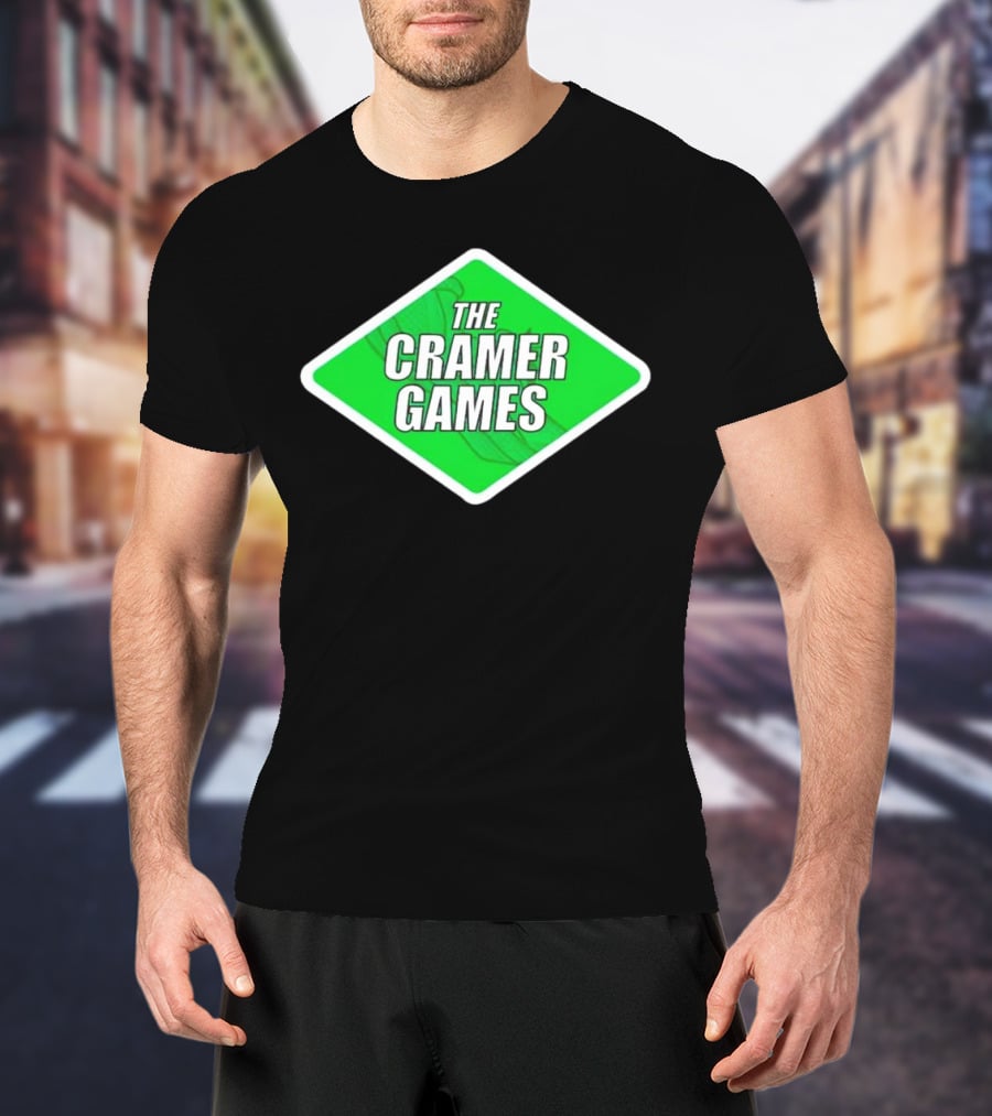 The Cramer Games Green Diamond Logo With Roller Coaster Element T-Shirt