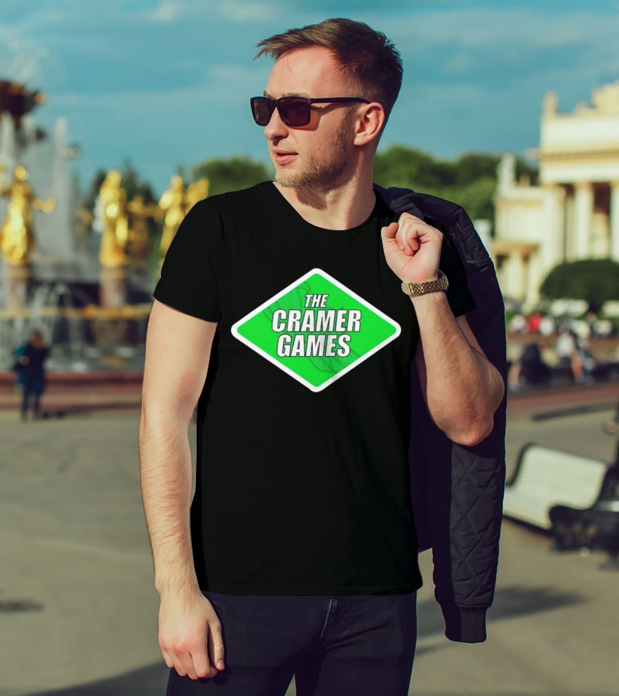 The Cramer Games Green Diamond Logo With Roller Coaster Element T-Shirt