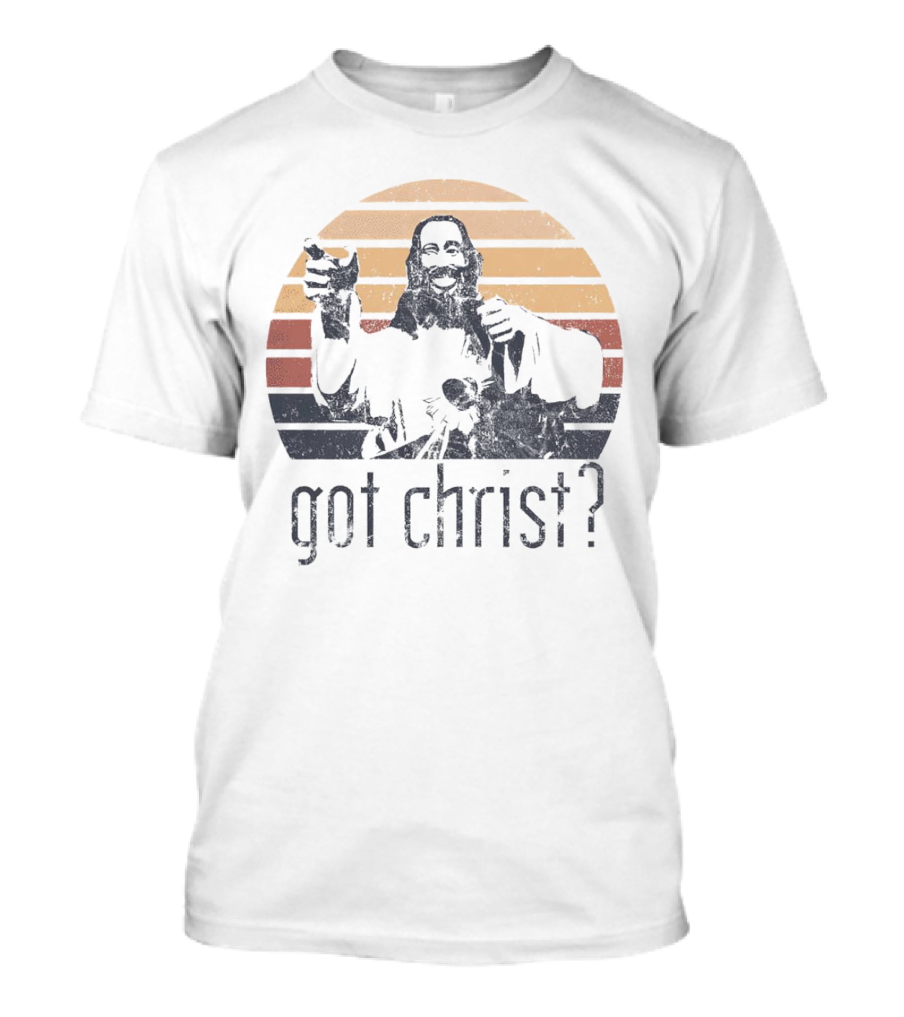 Got Christ Vintage Retro Sunset T-Shirt