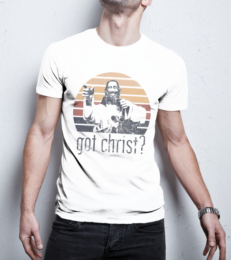 Got Christ Vintage Retro Sunset T-Shirt