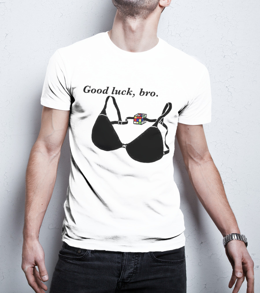 Good Luck Bro Rubik's Cube Bra T-Shirt