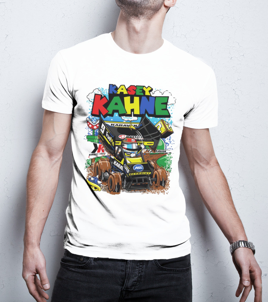Kasey Kahne KKR Dirt Karavan Curb Racing Cartoon Fuel Me T-Shirt
