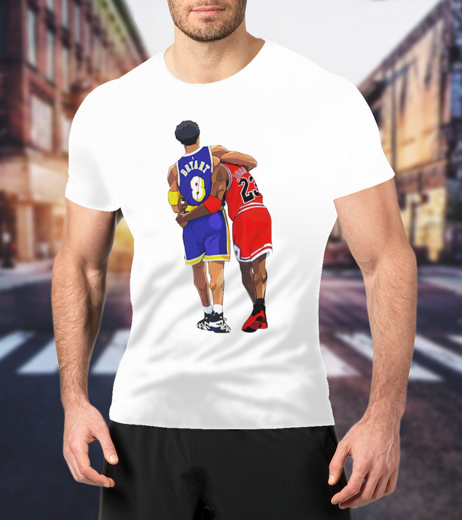 Kobe Bryant Michael Jordan Forever 8 23 Lakers Bulls T-Shirt