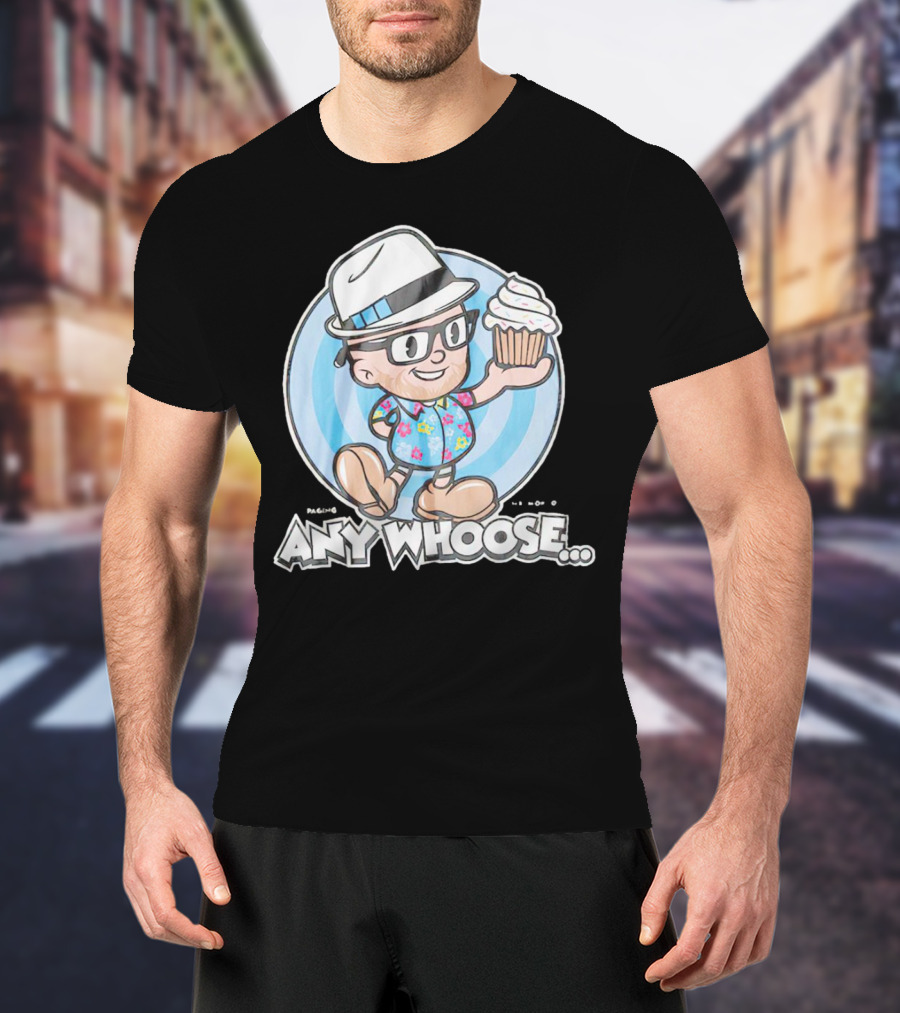 Paging Mr Morrow Any Whoose Cupcake Quirky Cartoon T-Shirt