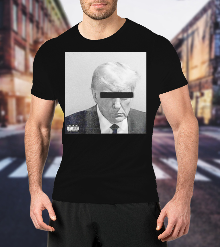 Parental Advisory Explicit Content Black Bar Over Eyes T-Shirt