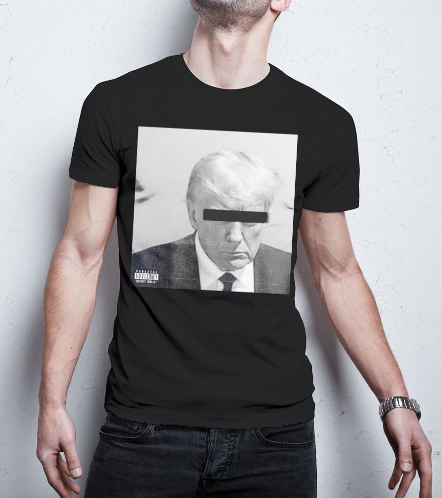 Parental Advisory Explicit Content Black Bar Over Eyes T-Shirt