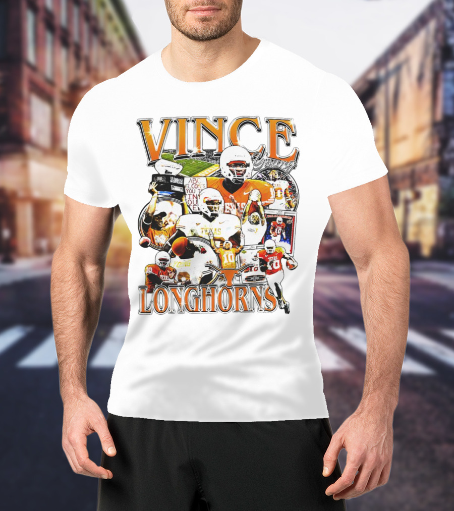 Vince Young Texas Longhorns Football Legends T-Shirt