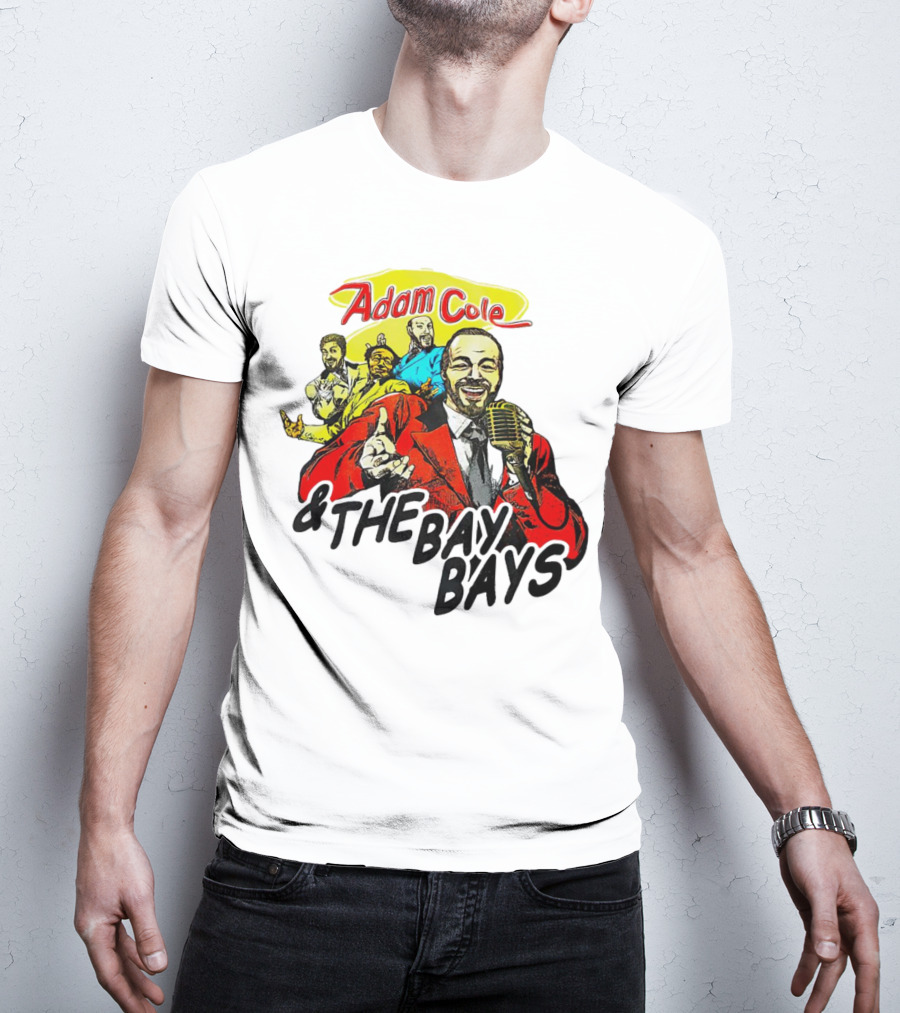 Adam Cole And The Bay Bays Retro Singers Comic T-Shirt