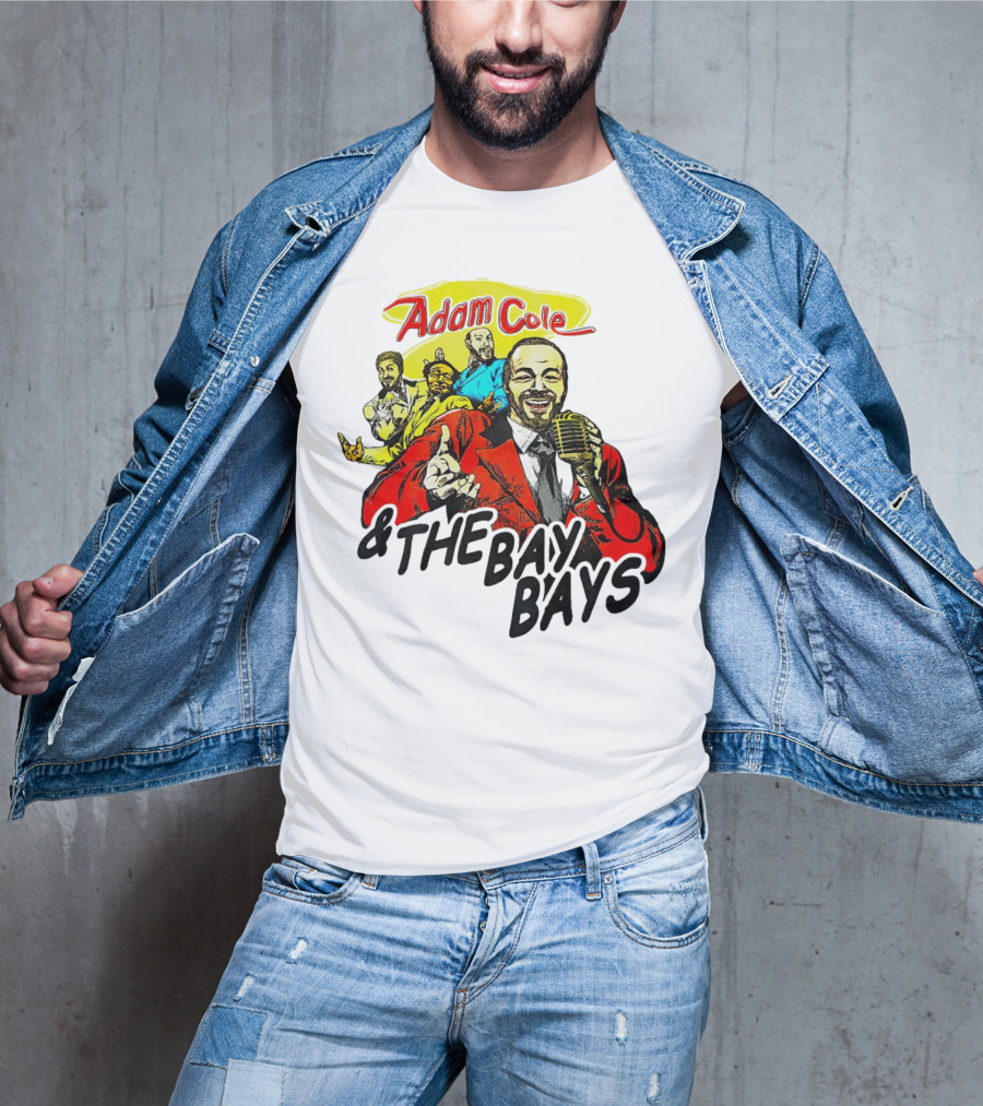 Adam Cole And The Bay Bays Retro Singers Comic T-Shirt