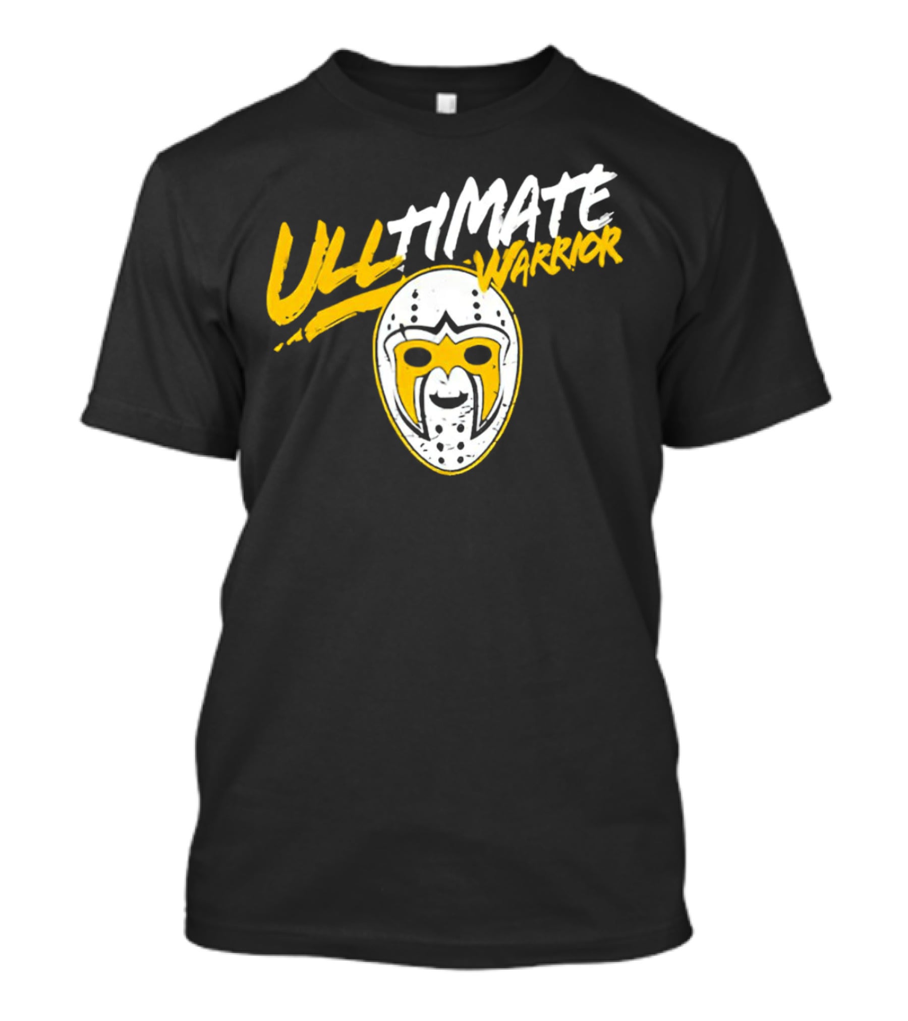 Boston Bruins Linus Ullmark Ultimate Warrior Mask T-Shirt