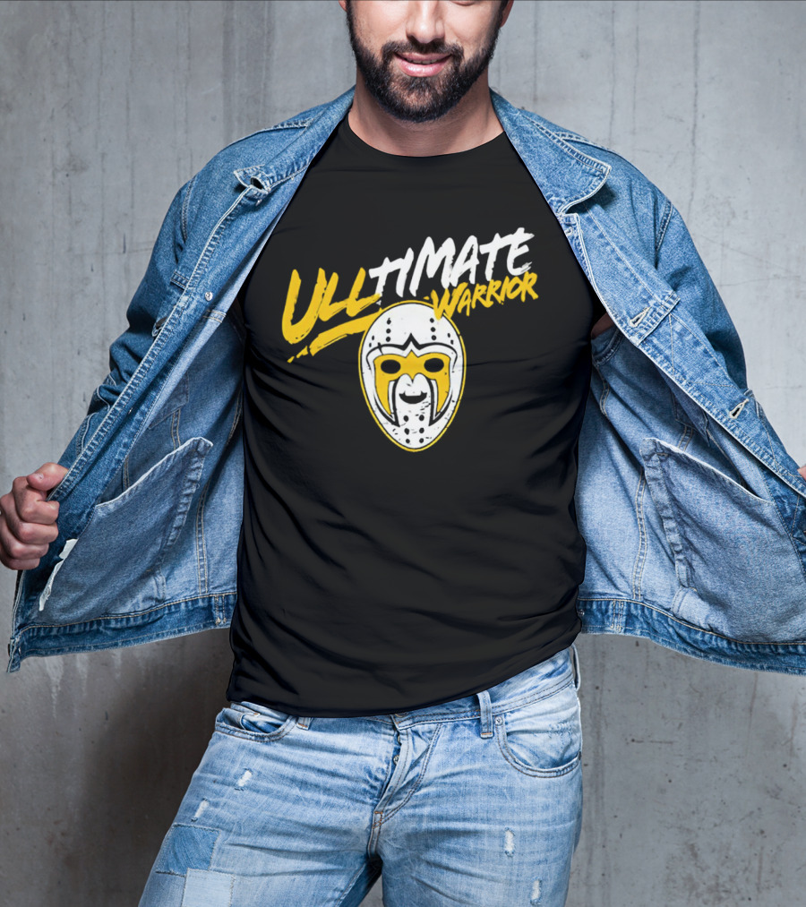 Boston Bruins Linus Ullmark Ultimate Warrior Mask T-Shirt