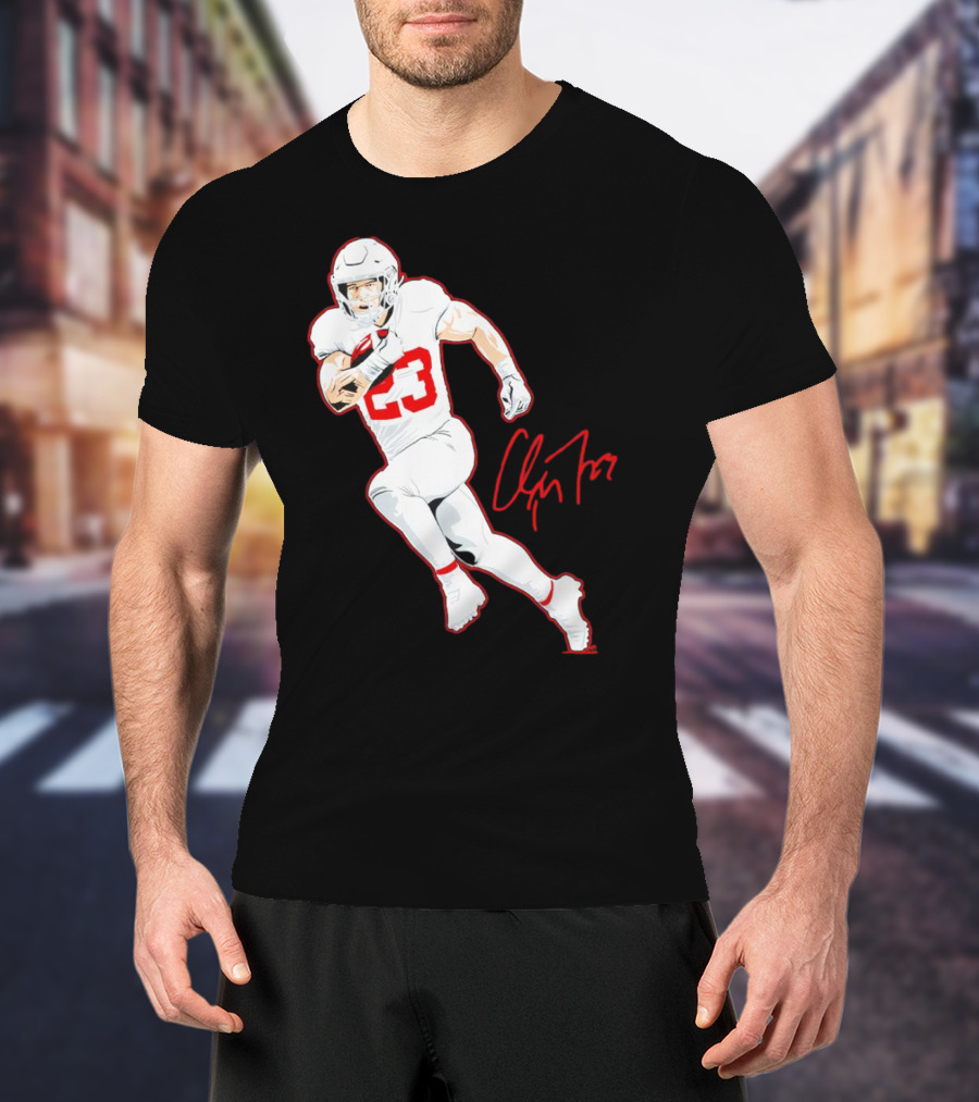 Christian McCaffrey 23 San Francisco 49ers Signature Pose T-Shirt