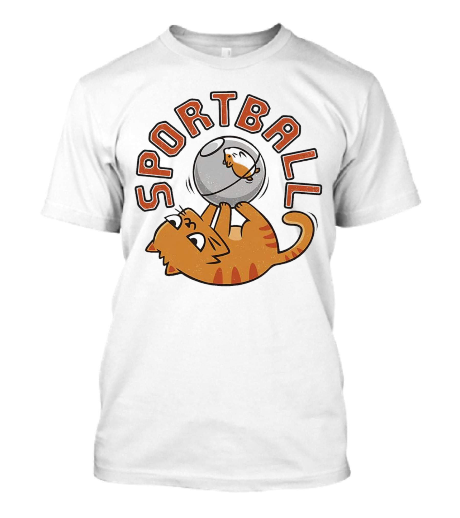 SPORTBALL A Cat Playing With A Hamster Ball T-Shirt