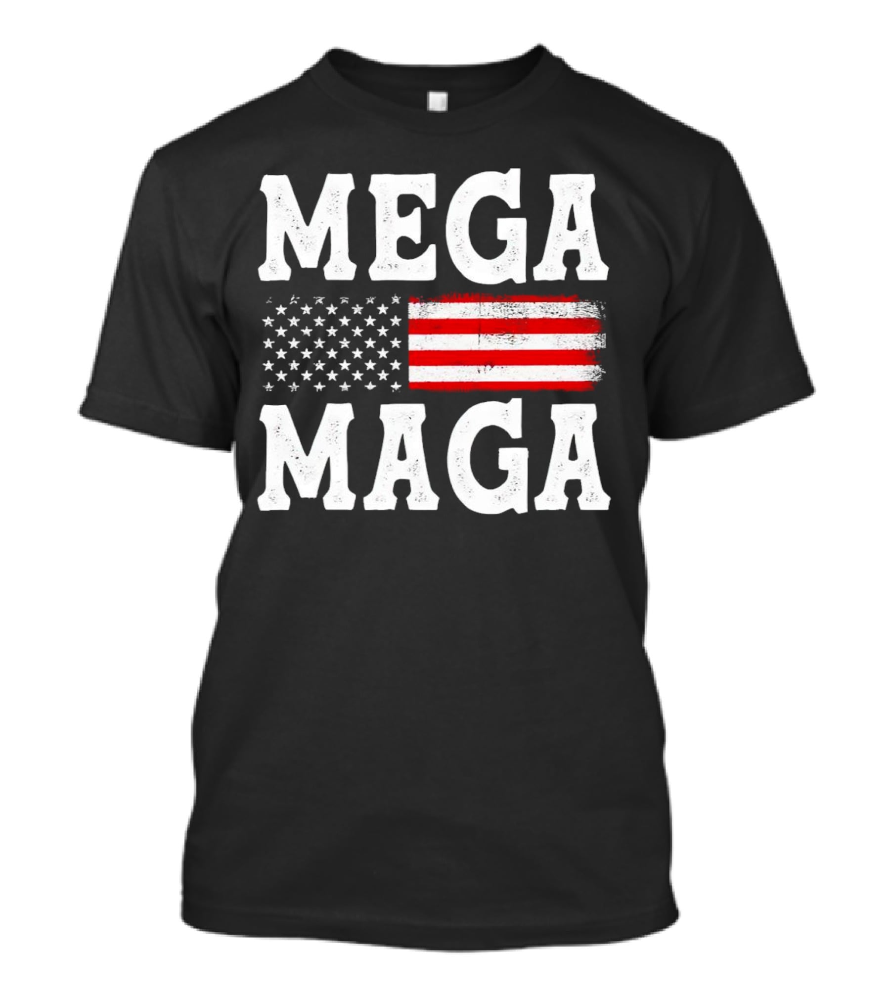 MEGA MAGA American Flag T-Shirt