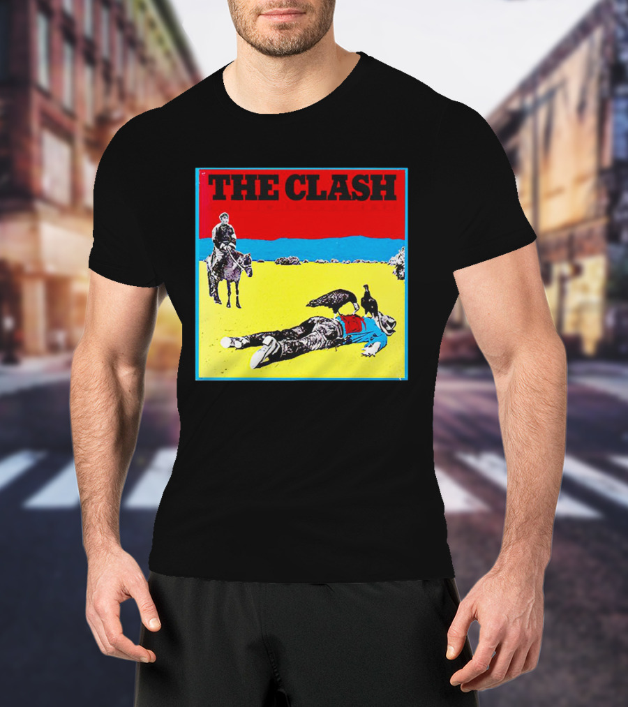 The Clash Give ’Em Enough Rope Album Cover Cowboy And Vulture T-Shirt