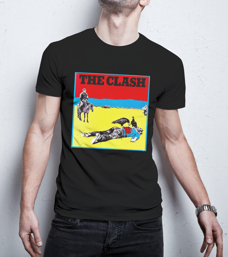 The Clash Give ’Em Enough Rope Album Cover Cowboy And Vulture T-Shirt