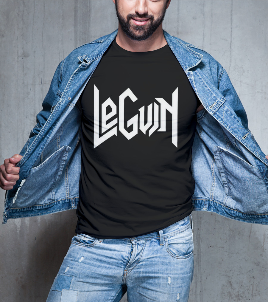 LeGuin Logo On Matt Bell T-Shirt