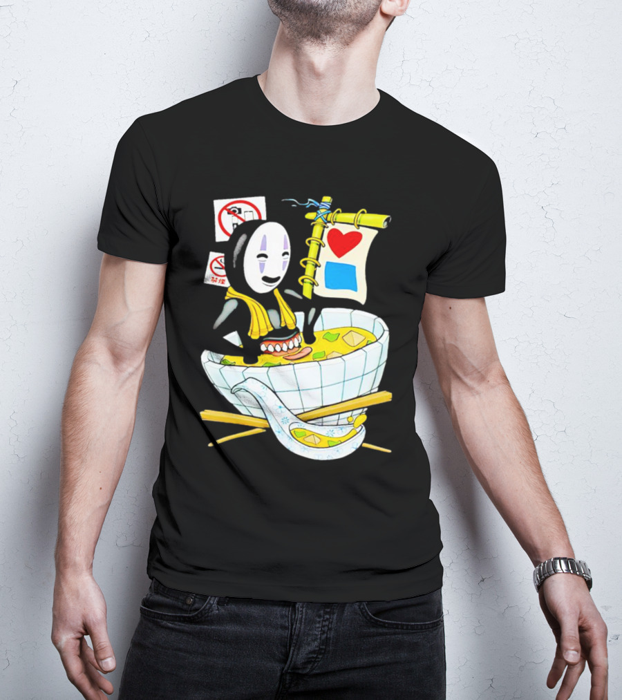 Bluetile Miso Bath No-Face Spirited Away T-Shirt