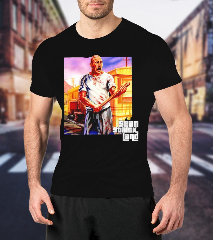 Sean Strickland Full Violence Five Star Bloodied T-Shirt