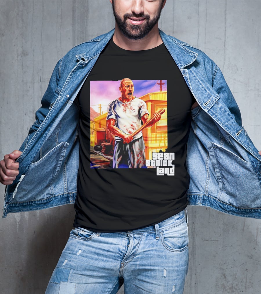 Sean Strickland Full Violence Five Star Bloodied T-Shirt