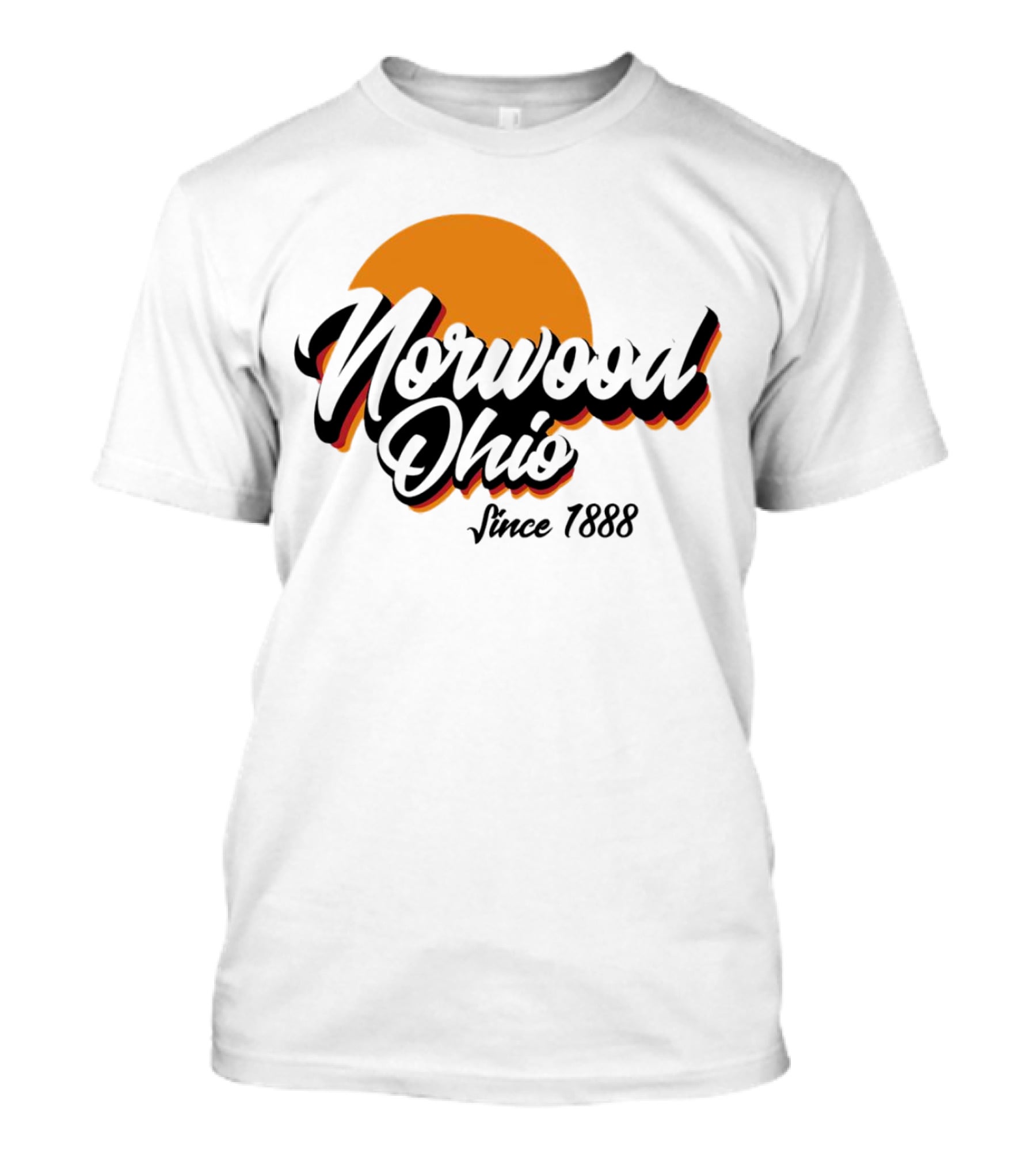 Norwood Ohio Since 1888 Retro Sunset T-Shirt